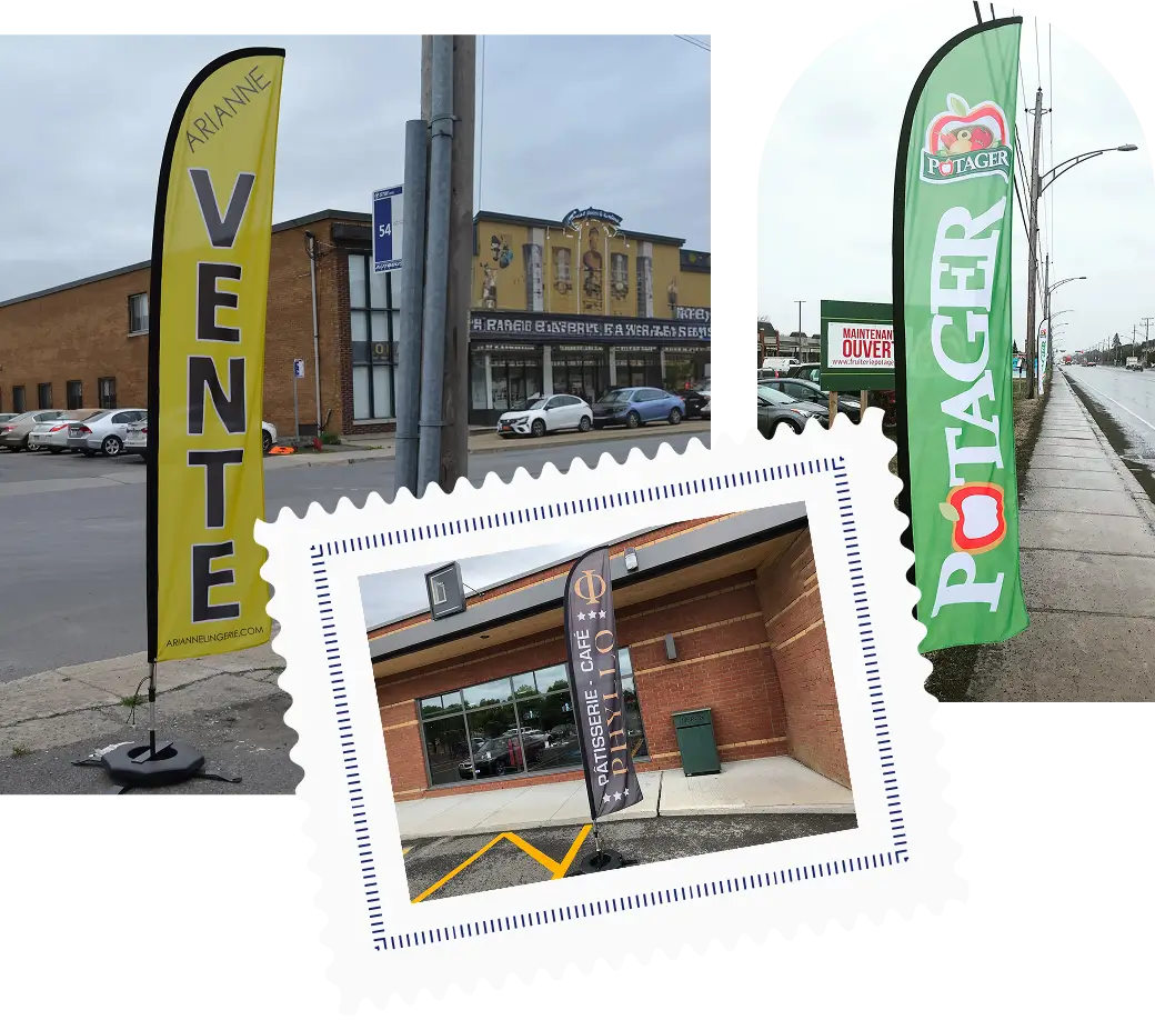 Why Choose Enseignes Pinecrest for Storefront Flags in Montreal_